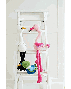 Stylecraft Squeeze Me DK Flamingo, Swan & Duck 10086 Crochet Pattern PDF  
