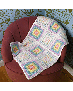 Block Stitch Baby Blanket Crochet by Zoe Potrac in WoolBox Imagine Lullaby DK