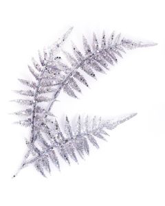 Glitter Fern Spray Pewter H32cm x W15cm