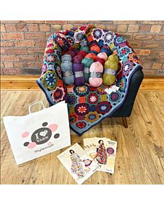 Stylecraft Highlander Make Along Blanket Kit by Helen Boreham in Highland Heathers Aran