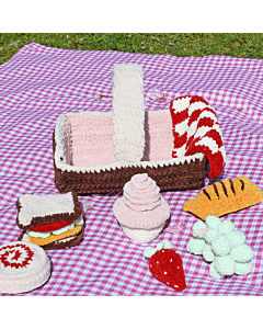 Picnic Set Crochet Along by Moonfly's Emporium in James C. Brett Flutterby Chunky