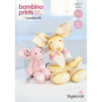 Stylecraft Bambino Prints DK Tara & Tikka Cat 10071 Knitting Pattern PDF  