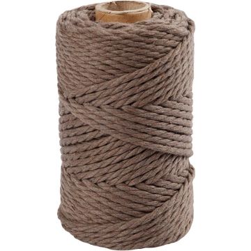 Reel of Macrame Cord Light Brown 4mmx55mx330gms