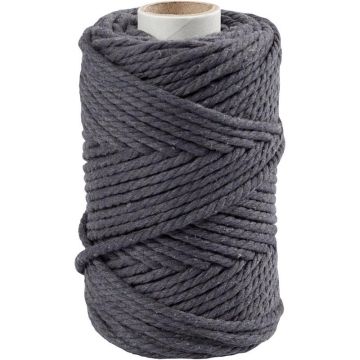 Reel of Macrame Cord Grey 4mmx55mx330gms