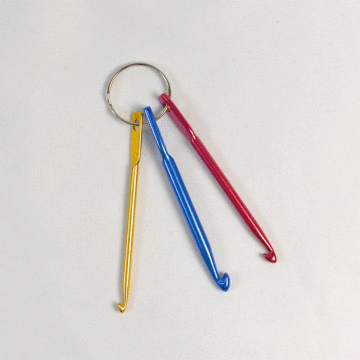 Crochet Hooks Keyring  3.0 4.0 5.0mm