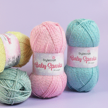 Stylecraft Baby Sparkle DK Yarn  - 100 grm Ball