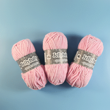 Cygnet Yarns Jellybaby Glitter Chunky Chenille 3 Ball Value Pack - 3 x 100g Balls