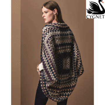 Cygnet Boho Spirit CY1061 Chic Cardigan Crochet Pattern Kit 