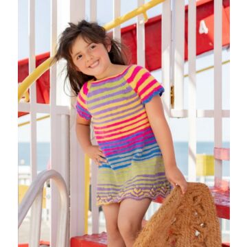 Emu Funfair Helter Skelter DK Child's Short Sleeve Dress4010 KnittingPattern  1 to 5 Years