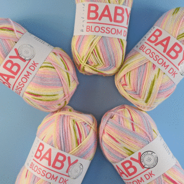 Hayfield Baby Blossom DK Value Pack - 5 x 100g Balls