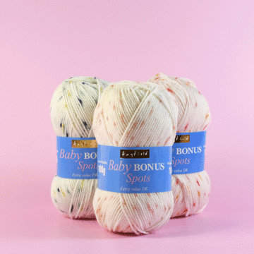 Hayfield Baby Bonus Spots DK Yarn - 100 grm Ball