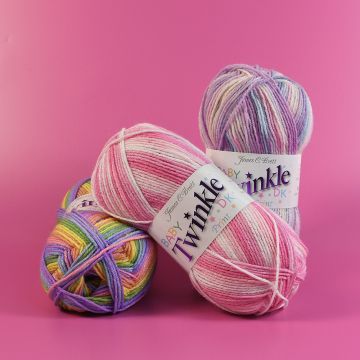 James C Brett Baby Twinkle Prints DK Yarn - 100g Ball