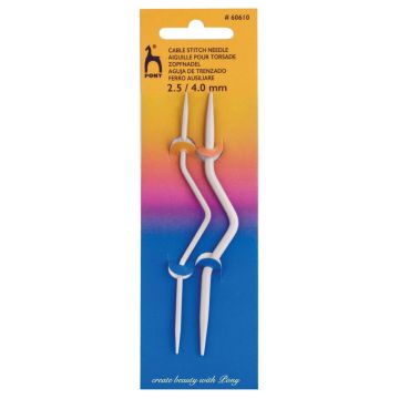 Pony Cable Stitch Needle Bent  2.50 - 4.00mm