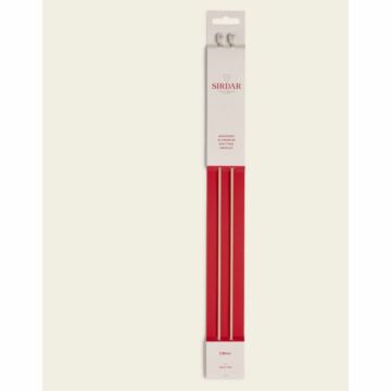 Sirdar 35cm Single Point Anodised Aluminium Knitting Needles - 10 Sizes (3.00mm - 15.00mm)