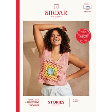 Sirdar Stories DK Metro Square Top 10743 Crochet Pattern Download