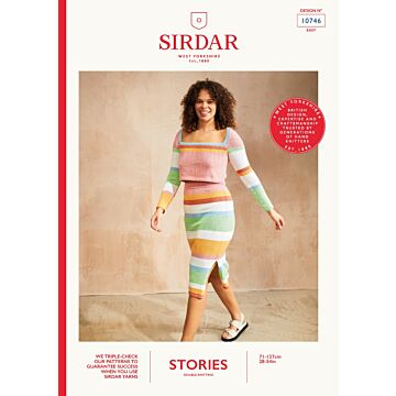 Sirdar Stories DK Uptown Maxi Coord 10746 Knitting Pattern Download