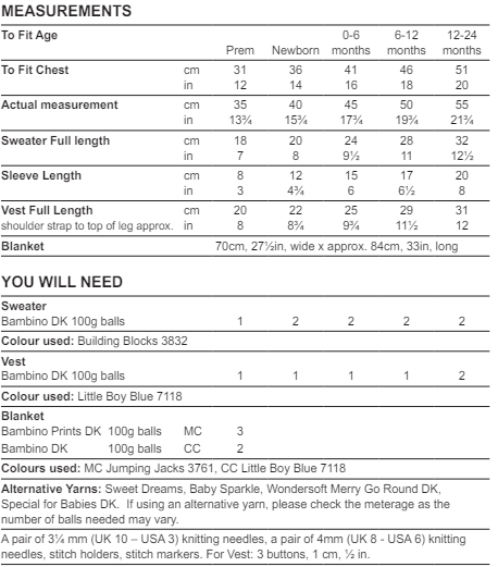 10068 size chart